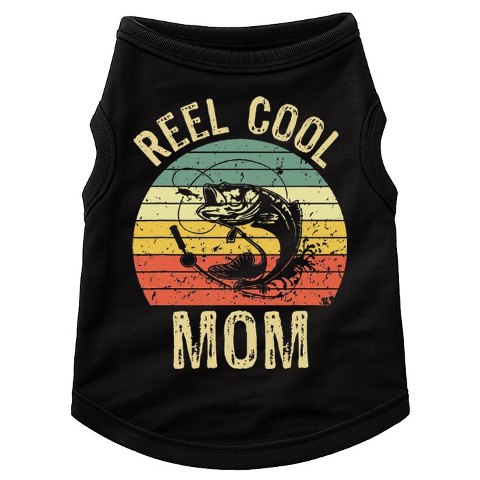 Reel Cool Mom Fishing Gifts Fishing Lovers Retro Doggie Tank