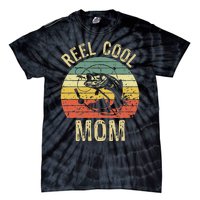 Reel Cool Mom Fishing Gifts Fishing Lovers Retro Tie-Dye T-Shirt