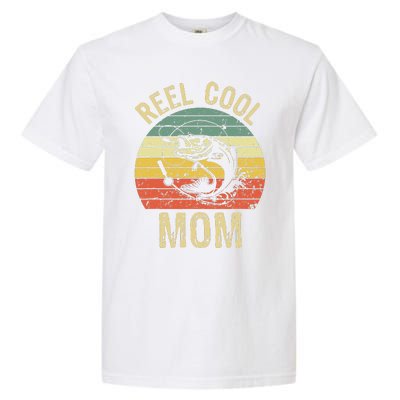 Reel Cool Mom Fishing Gifts Fishing Lovers Retro Garment-Dyed Heavyweight T-Shirt