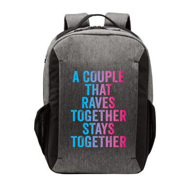 Rave Couple Matching EDM Dance Music Festival Trippy Vector Backpack