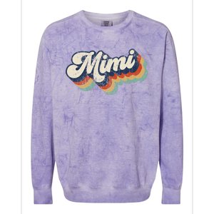 Retro Cute Mimi For Grandma Best Mimi Ever Mother's Day Colorblast Crewneck Sweatshirt