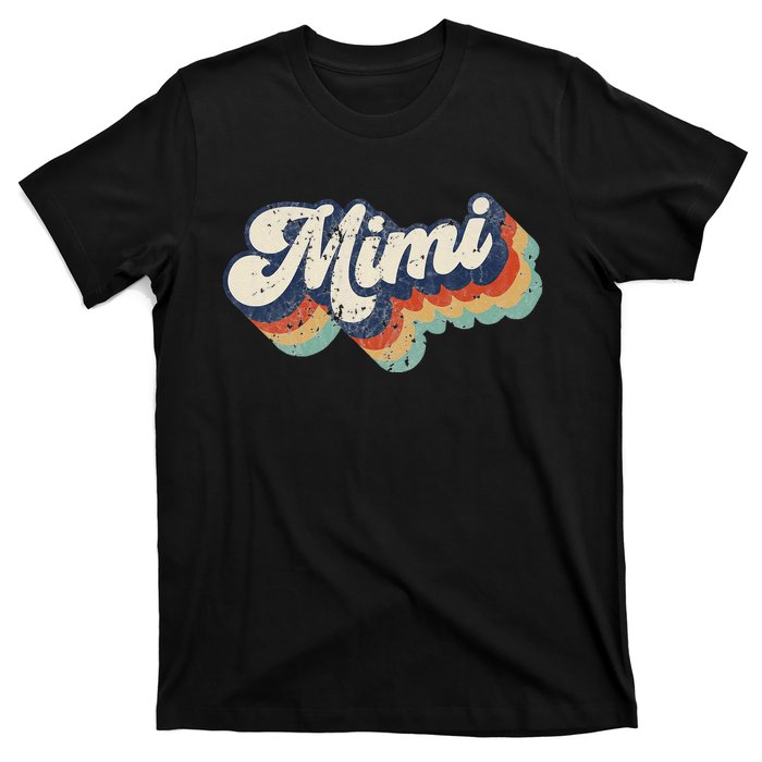 Retro Cute Mimi For Grandma Best Mimi Ever Mother's Day T-Shirt