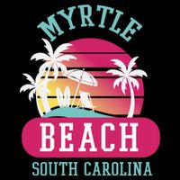 Retro Cool Myrtle Beach Sc Beaches Gift City Backpack