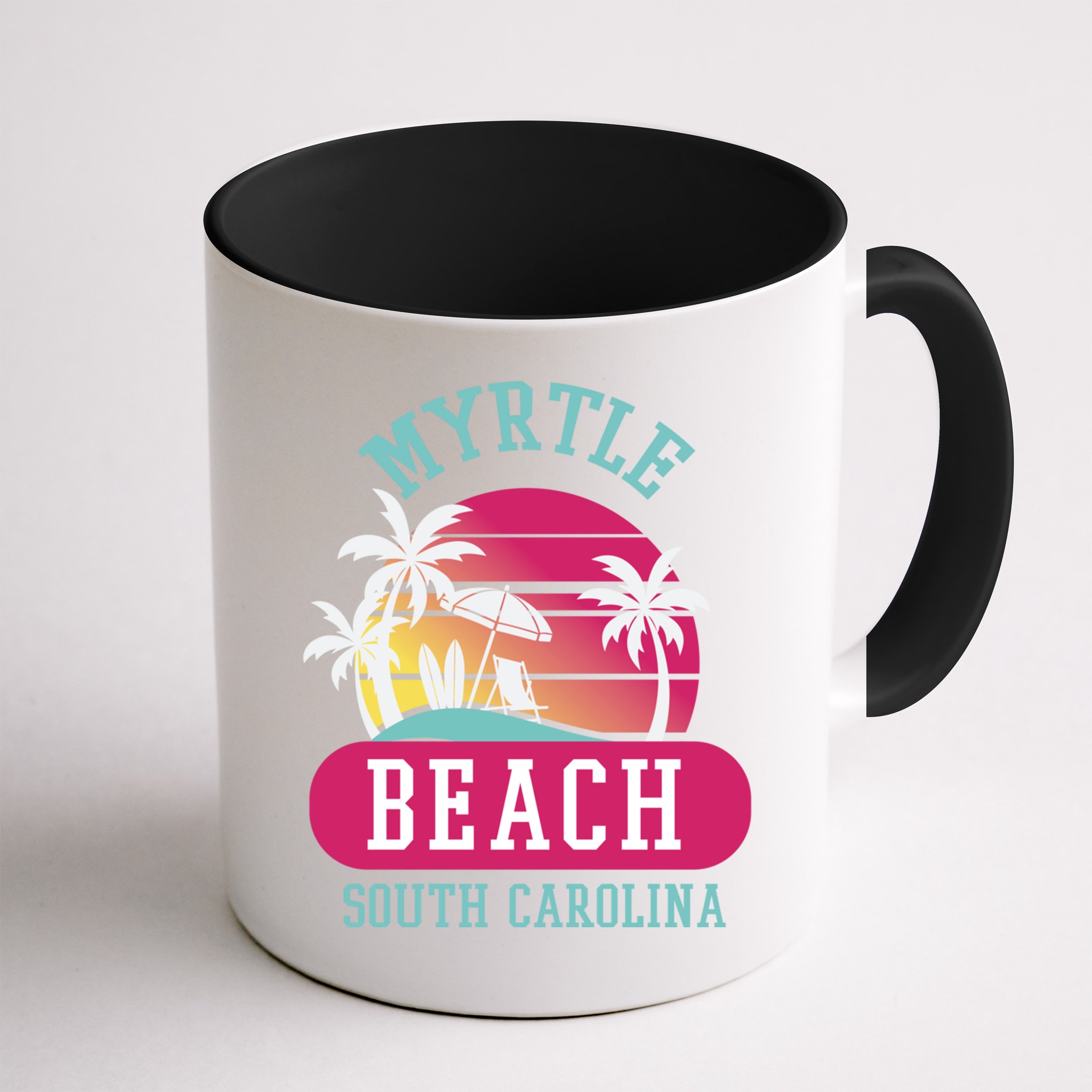 Retro Cool Myrtle Beach Sc Beaches Gift Mug