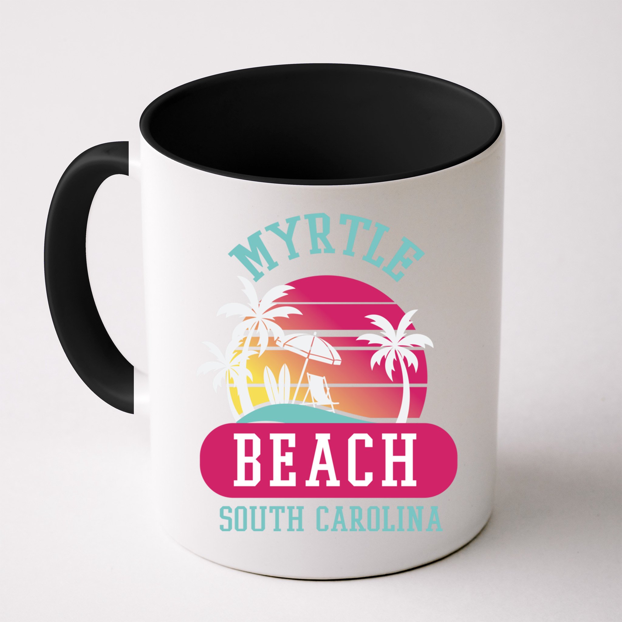 Retro Cool Myrtle Beach Sc Beaches Gift Mug