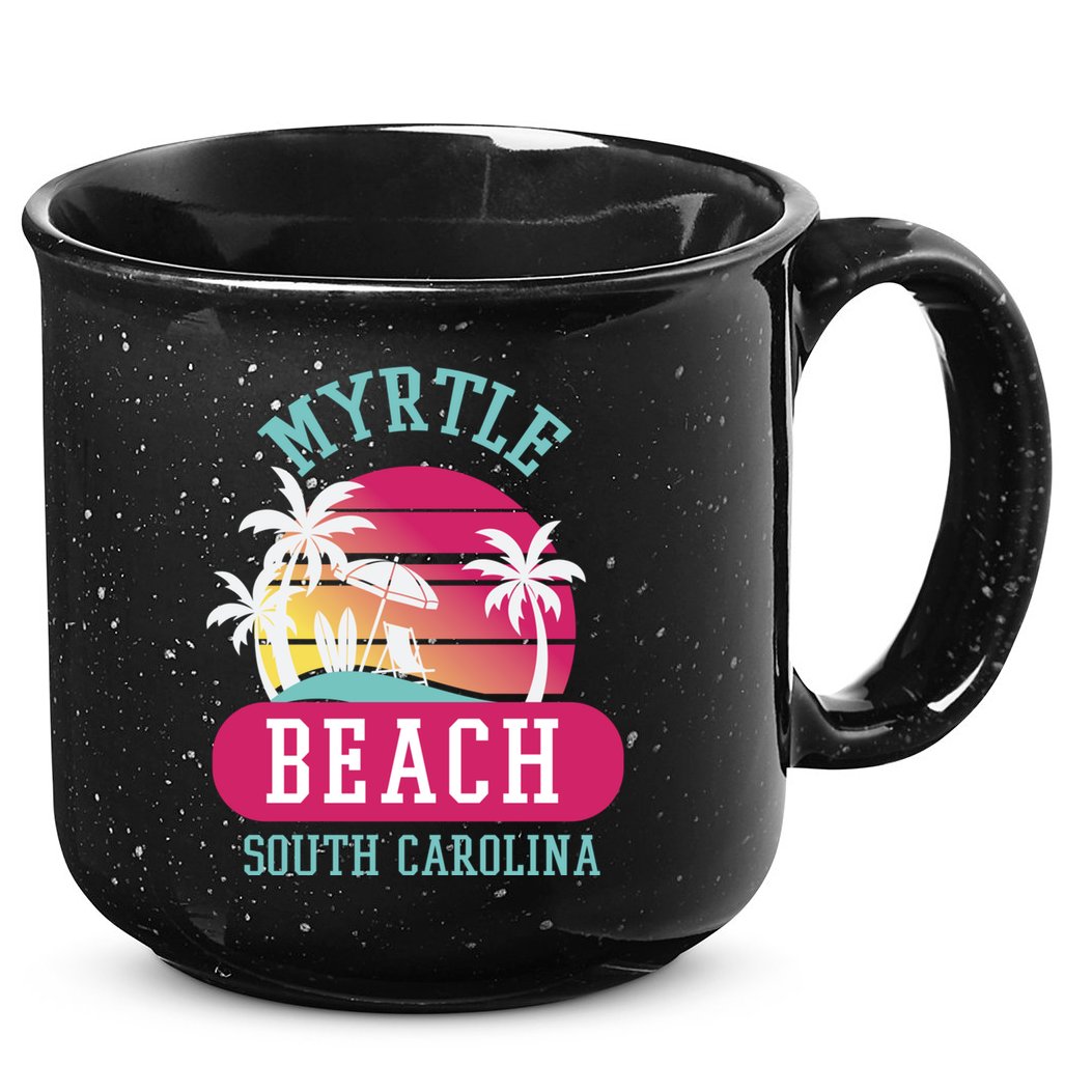 Retro Cool Myrtle Beach Sc Beaches Gift 15oz Campfire Ceramic Mug