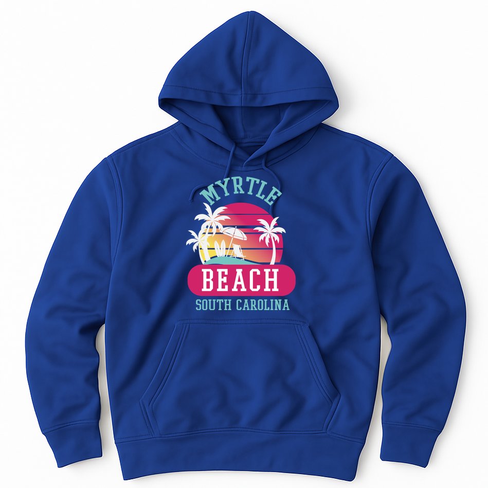 Retro Cool Myrtle Beach Sc Beaches Gift Hoodie
