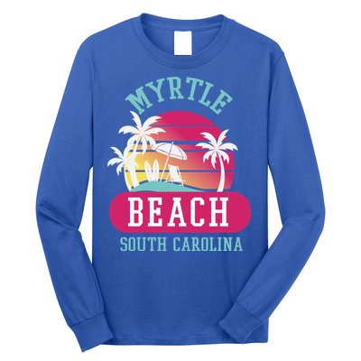 Retro Cool Myrtle Beach Sc Beaches Gift Long Sleeve Shirt