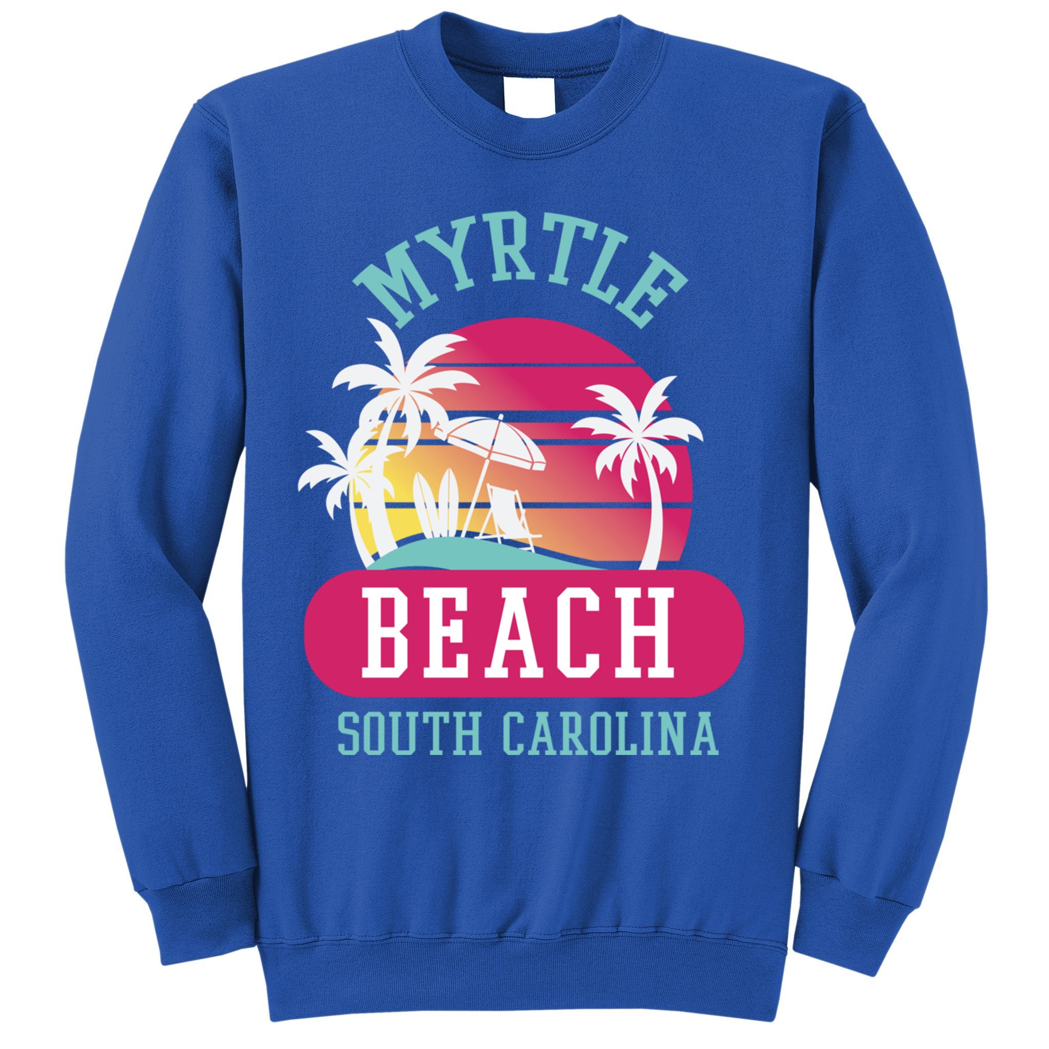 Retro Cool Myrtle Beach Sc Beaches Gift Sweatshirt