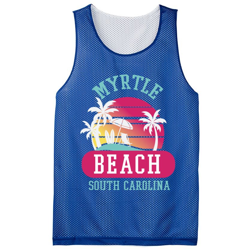 Retro Cool Myrtle Beach Sc Beaches Gift Mesh Reversible Basketball Jersey Tank