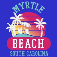 Retro Cool Myrtle Beach Sc Beaches Gift Tall Sweatshirt
