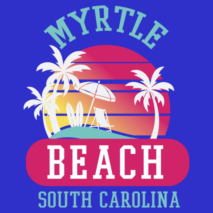 Retro Cool Myrtle Beach Sc Beaches Gift Tall Sweatshirt
