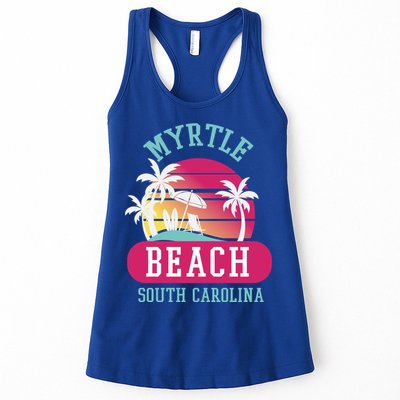 Retro Cool Myrtle Beach Sc Beaches Gift Womens Tank Top