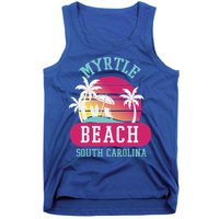 Retro Cool Myrtle Beach Sc Beaches Gift Tank Top