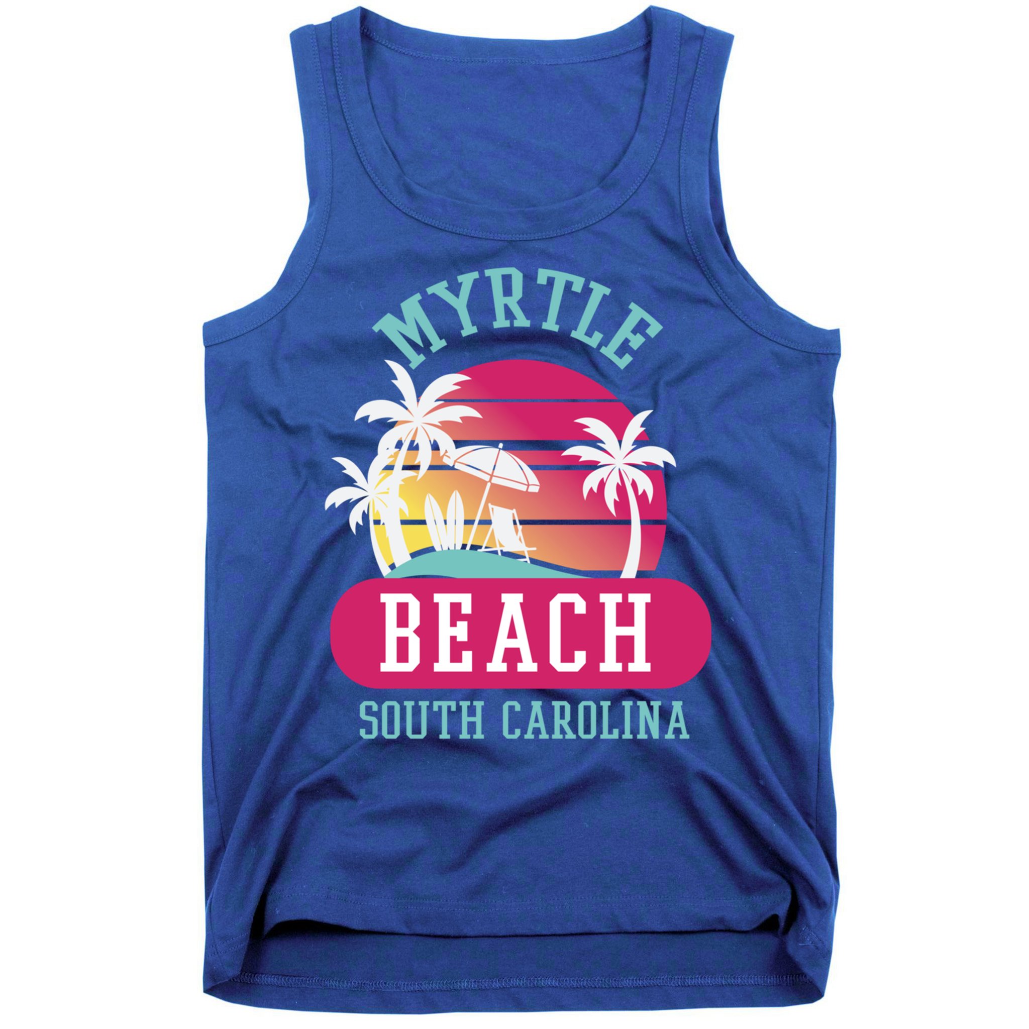 Retro Cool Myrtle Beach Sc Beaches Gift Tank Top