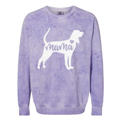 Redbone Coonhound Mama Mom Dog Cute Mothers Day Gift Colorblast Crewneck Sweatshirt