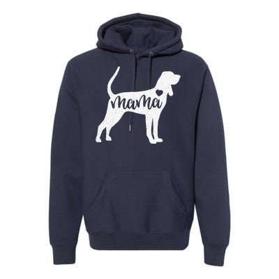 Redbone Coonhound Mama Mom Dog Cute Mothers Day Gift Premium Hoodie