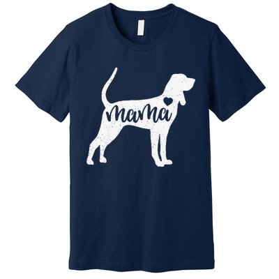 Redbone Coonhound Mama Mom Dog Cute Mothers Day Gift Premium T-Shirt