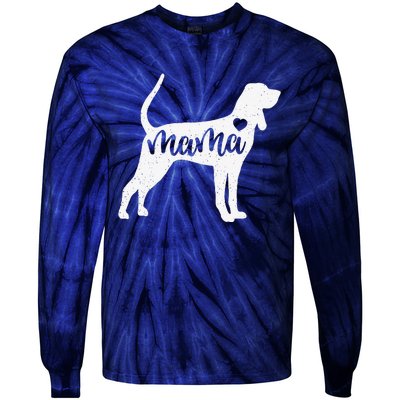 Redbone Coonhound Mama Mom Dog Cute Mothers Day Gift Tie-Dye Long Sleeve Shirt