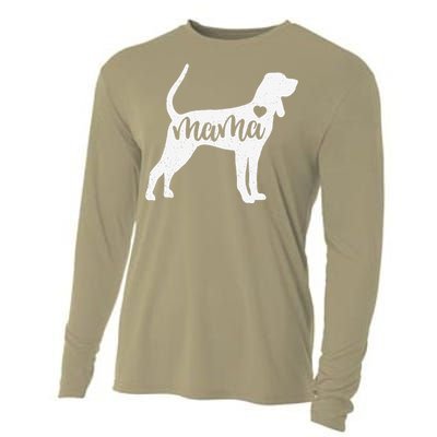 Redbone Coonhound Mama Mom Dog Cute Mothers Day Gift Cooling Performance Long Sleeve Crew