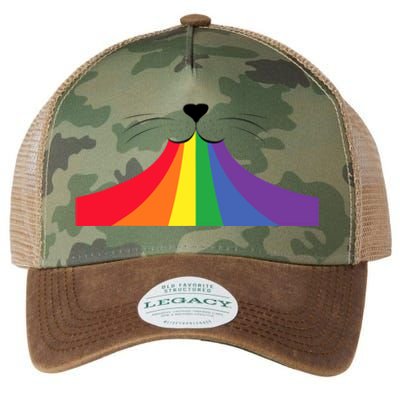 Rainbow Cat Mouth Legacy Tie Dye Trucker Hat