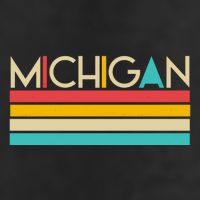 Retro Colors Michigan Beanie