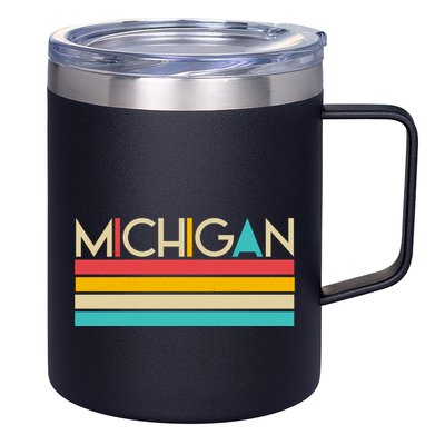 Retro Colors Michigan 12oz Stainless Steel Coffee Mug