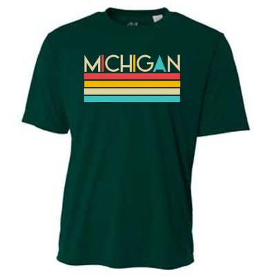 Retro Colors Michigan Cooling Performance Crew T-Shirt