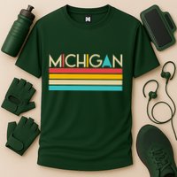 Retro Colors Michigan Performance Shirt