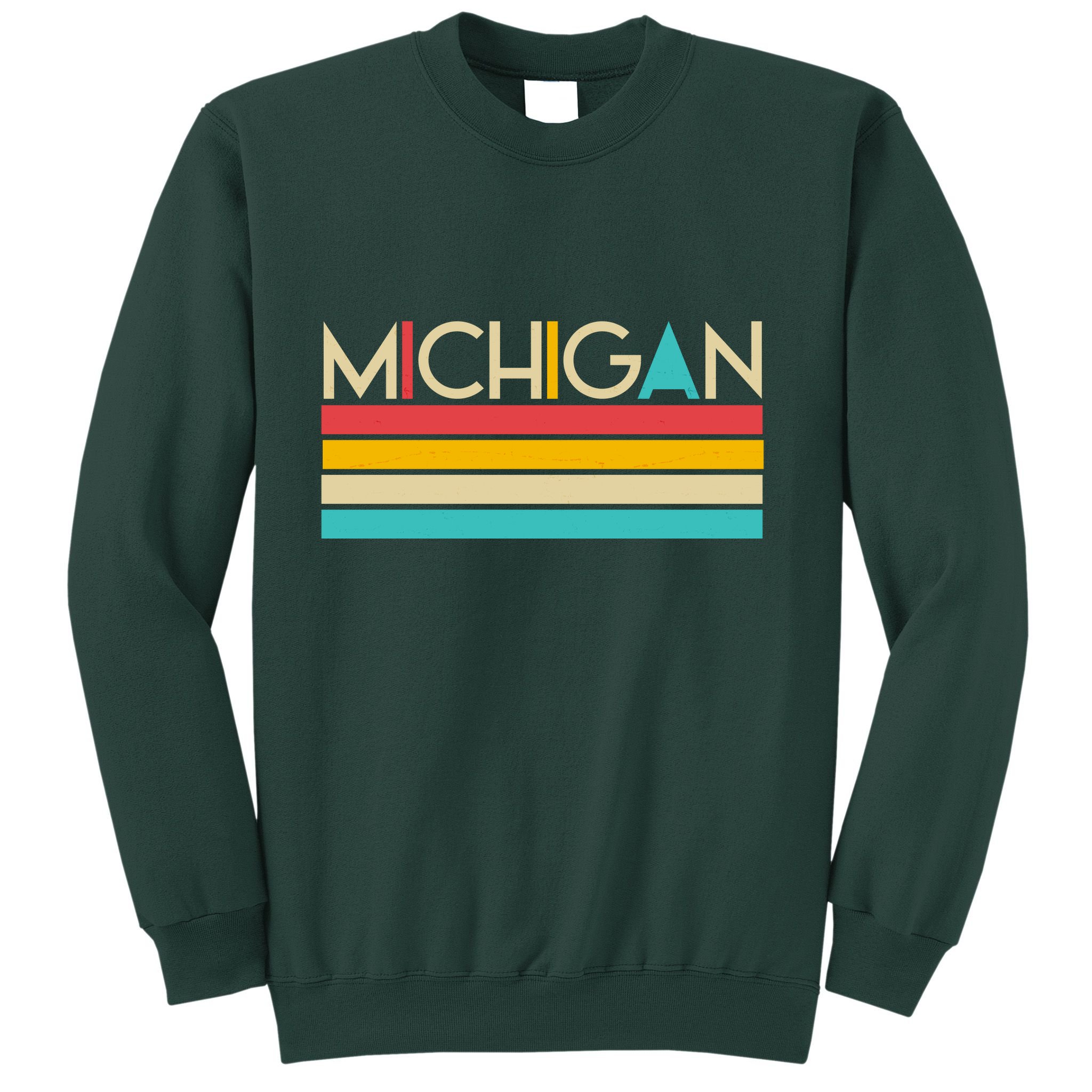 Retro Colors Michigan Sweatshirt