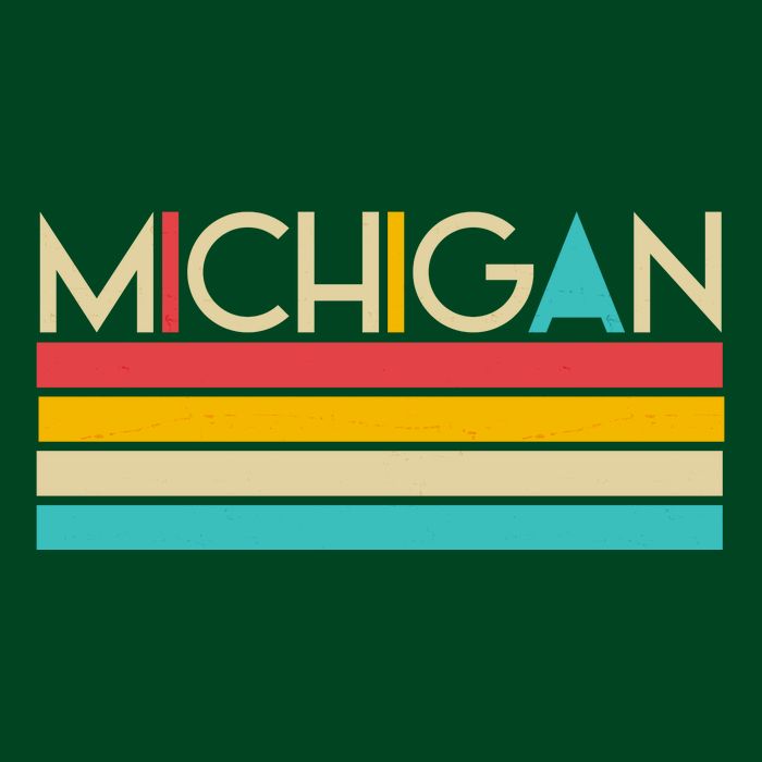 Retro Colors Michigan Sweatshirt