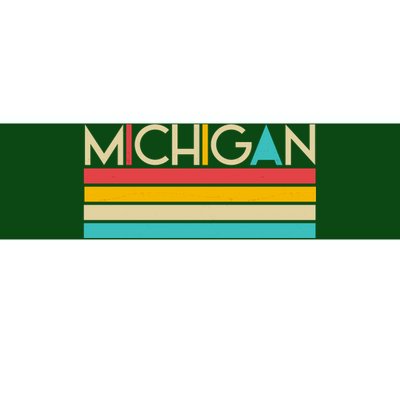 Retro Colors Michigan Bumper Sticker