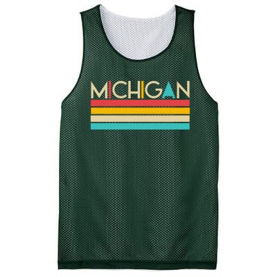 Retro Colors Michigan Mesh Reversible Basketball Jersey Tank