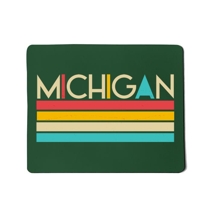 Retro Colors Michigan Mousepad