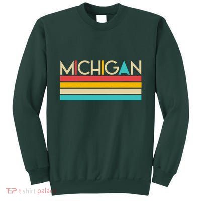 Retro Colors Michigan Tall Sweatshirt