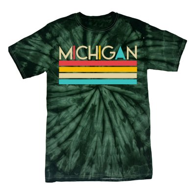 Retro Colors Michigan Tie-Dye T-Shirt