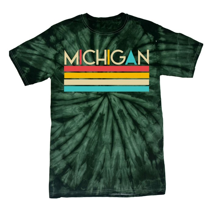 Retro Colors Michigan Tie-Dye T-Shirt