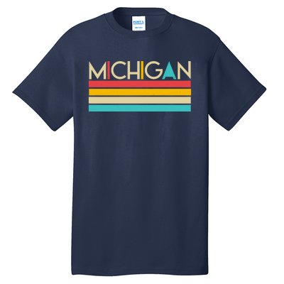 Retro Colors Michigan Tall T-Shirt