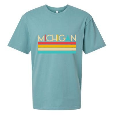 Retro Colors Michigan Sueded Cloud Jersey T-Shirt