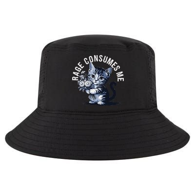 Rage Consumes Me Funny Cat Meme Cool Comfort Performance Bucket Hat