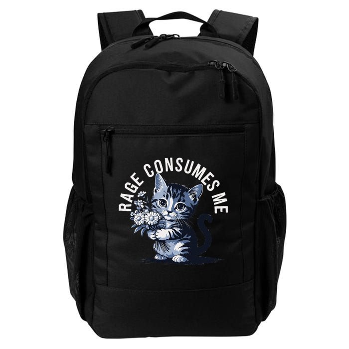 Rage Consumes Me Funny Cat Meme Backpack