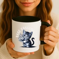 Rage Consumes Me Funny Cat Meme Mug