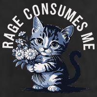 Rage Consumes Me Funny Cat Meme 25L Jumbo Tote