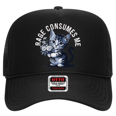 Rage Consumes Me Funny Cat Meme Hat