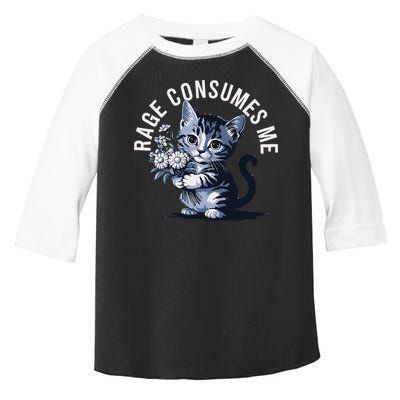 Rage Consumes Me Funny Cat Meme Toddler Fine Jersey T-Shirt