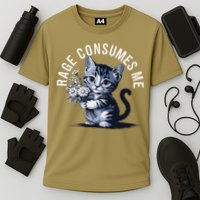 Rage Consumes Me Funny Cat Meme Cooling Performance Crew T-Shirt