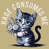 Rage Consumes Me Funny Cat Meme Cooling Performance Crew T-Shirt