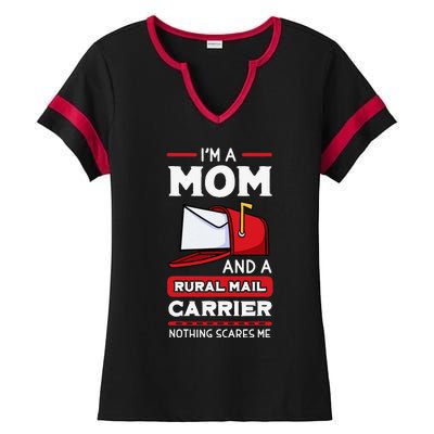 Rural Carriers Mom Mail Postal Worker Mother's Day Postman Ladies Halftime Notch Neck Tee