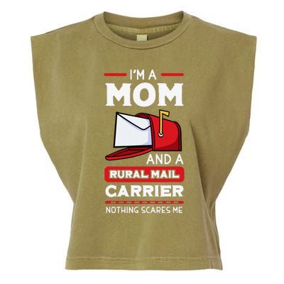 Rural Carriers Mom Mail Postal Worker Mother's Day Postman Garment-Dyed Women's Muscle Tee