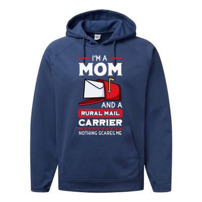 Rural Carriers Mom Mail Postal Worker Mother's Day Postman Performance Fleece Hoodie